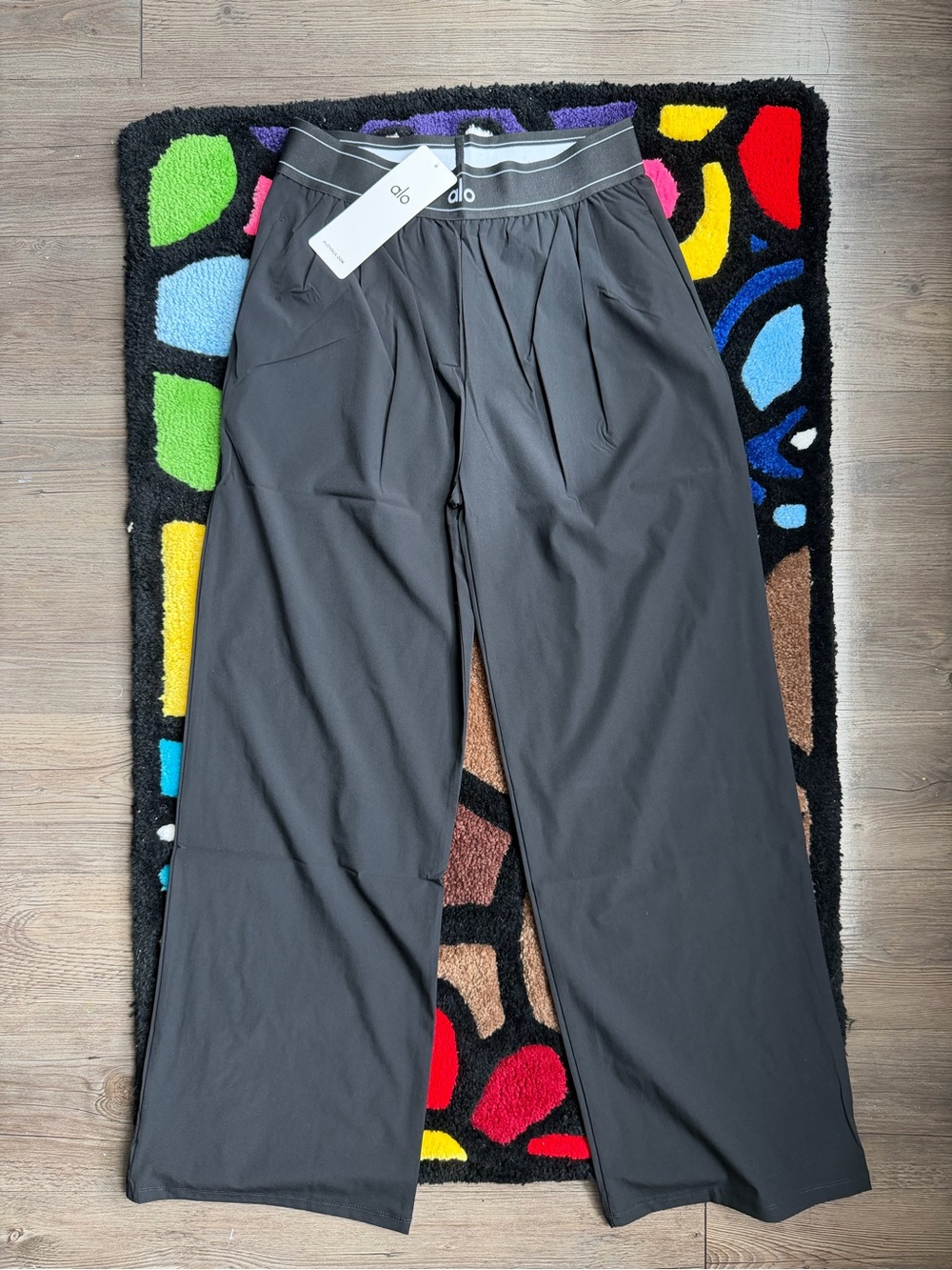 Alo Black Suit Up Trousers